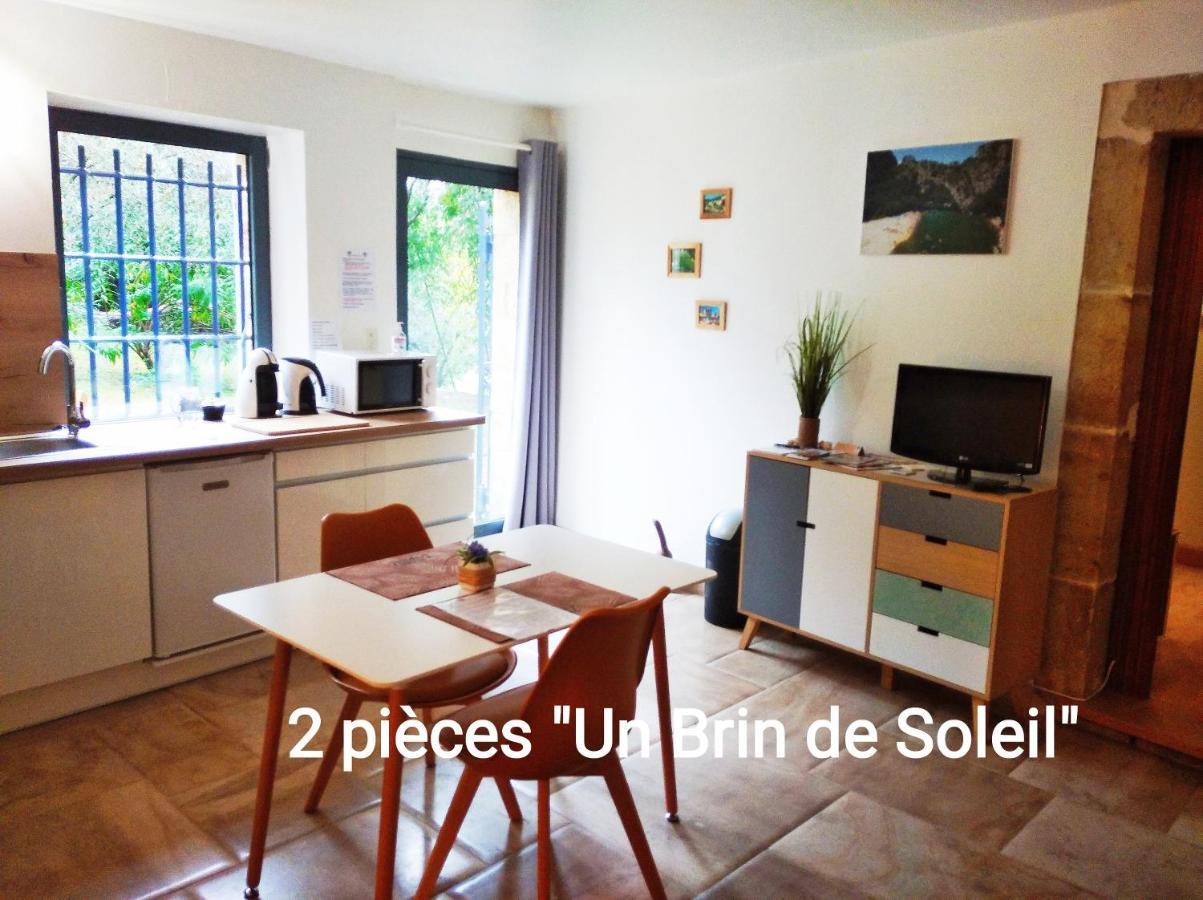 2 Pieces "Le Brin De Soleil" Gites Appart 'Hotel L'Echappee Belle D'Aubenas Logement 1 Sur 3 Exteriör bild